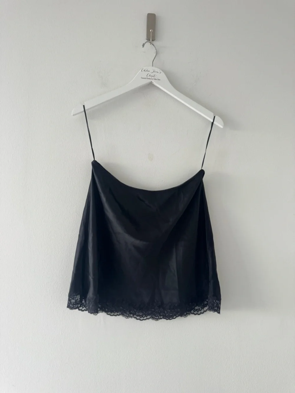 REFORMATION Neera Satin Skirt in Black 10